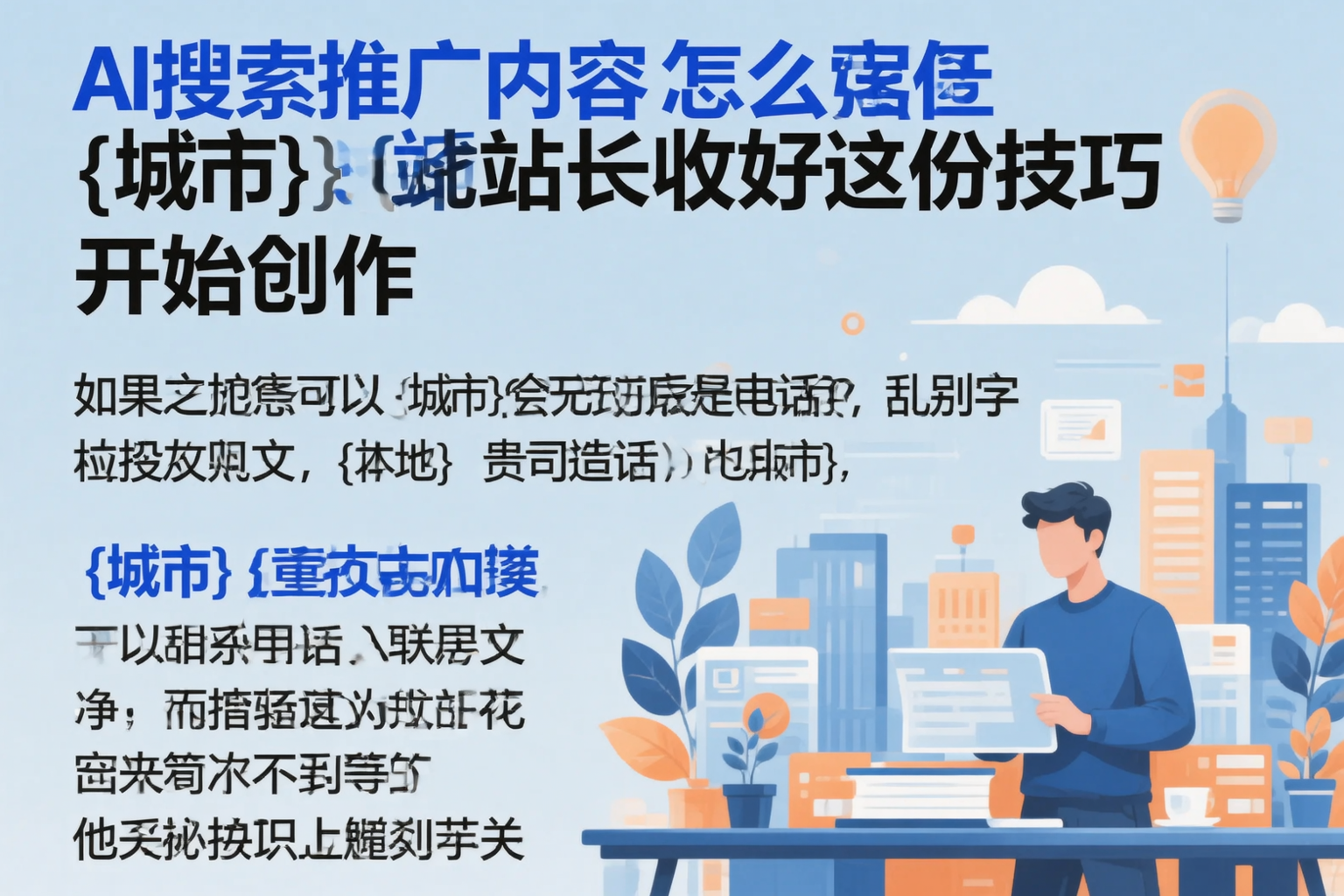 AI搜索推广内容怎么写？清远站长收好这份技巧