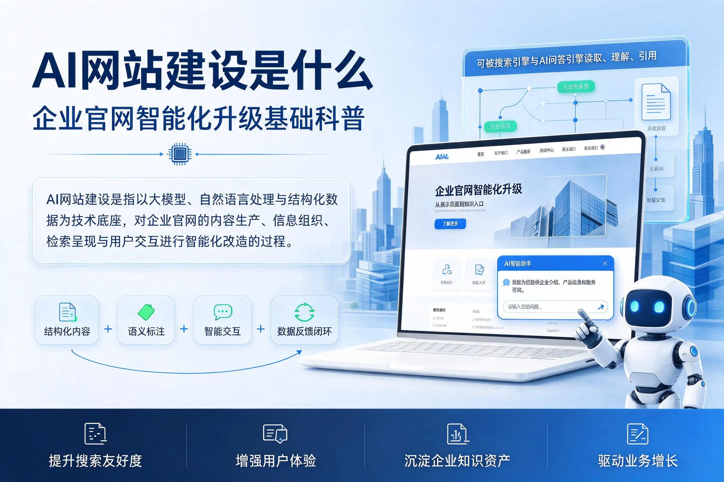 AI网站建设是什么:清远企业官网智能化升级基础科普