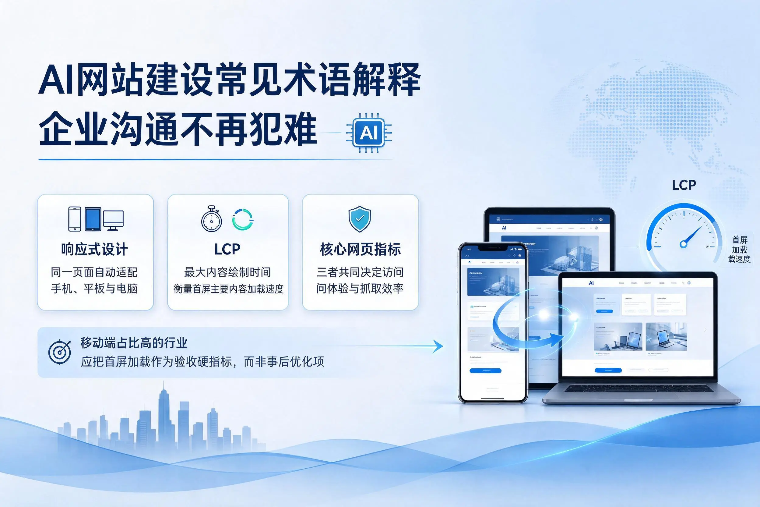 AI网站建设常见术语解释,清远企业沟通不再犯难