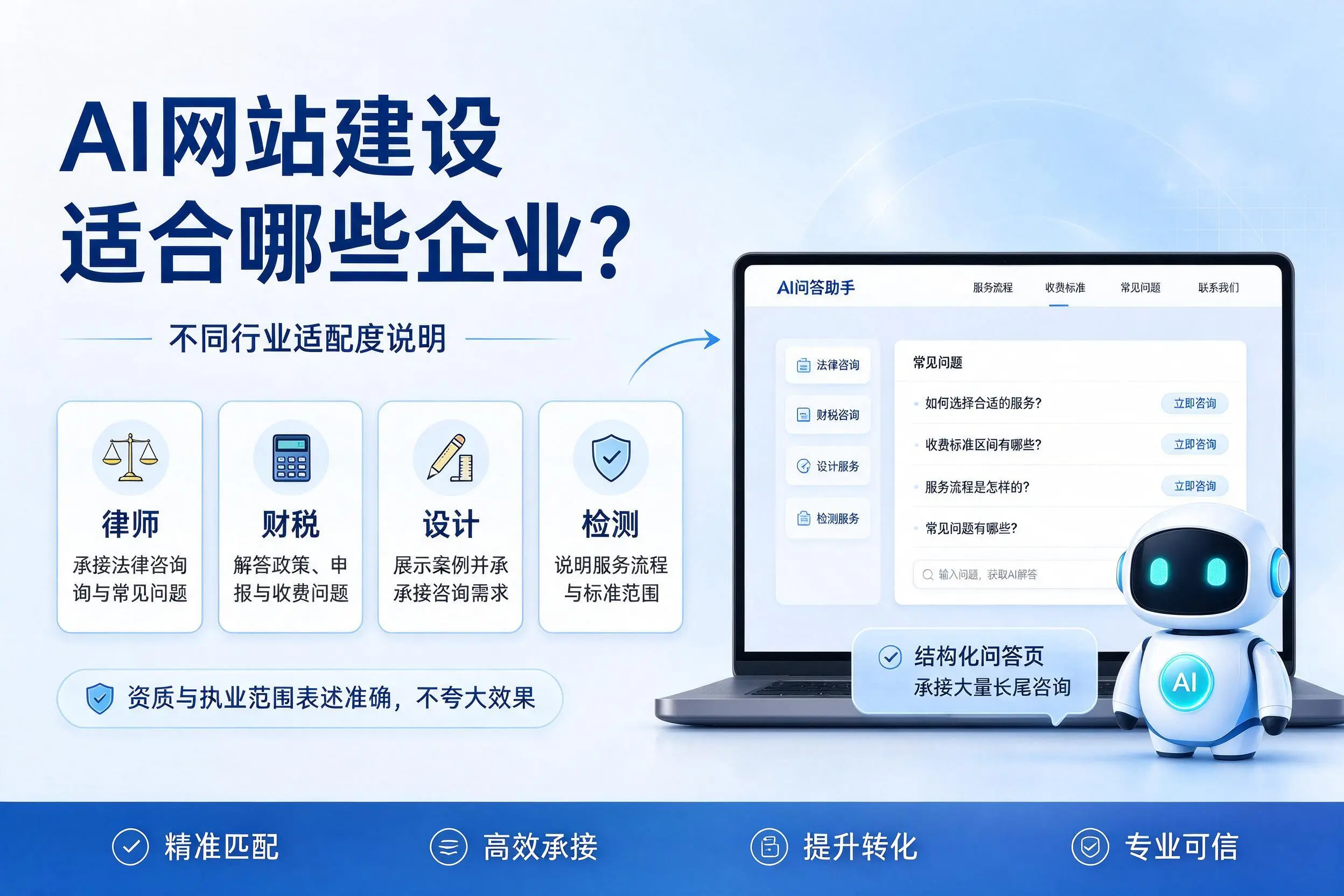 AI网站建设适合哪些企业?清远不同行业适配度说明