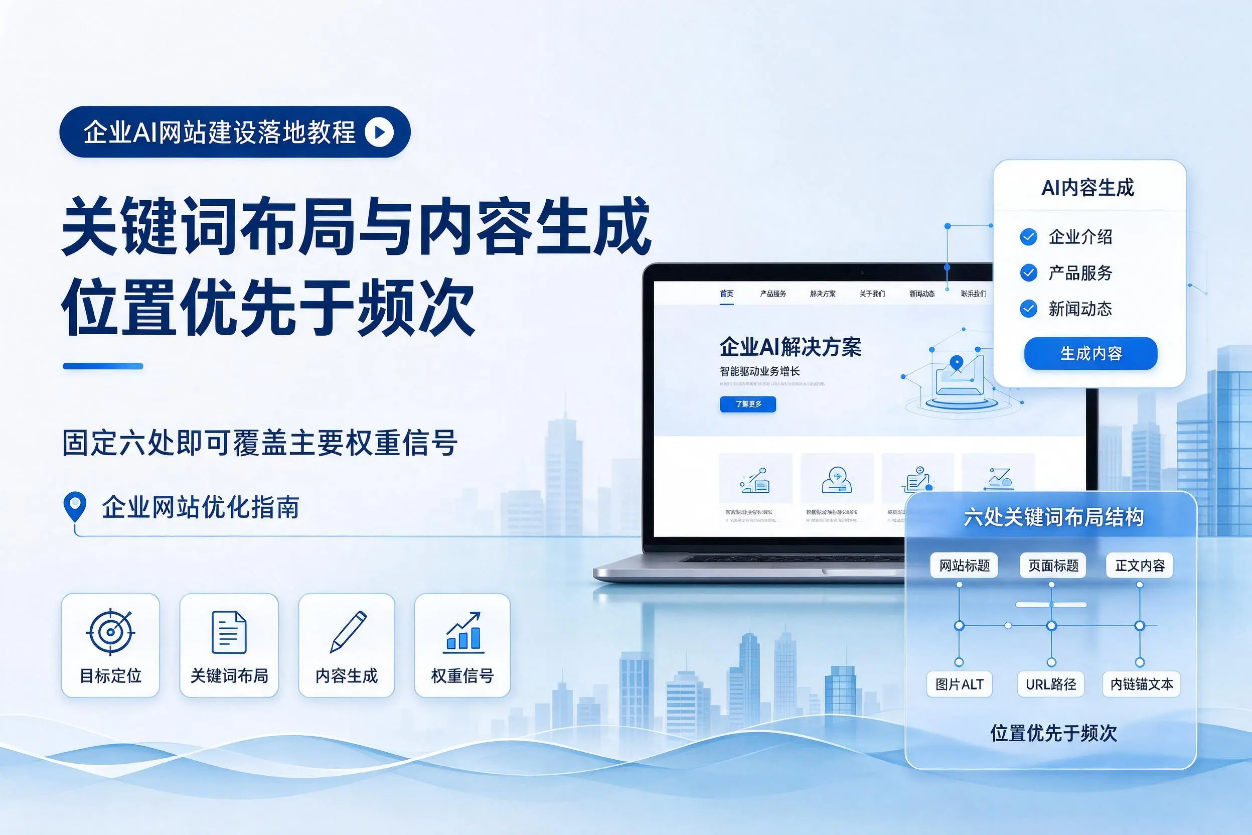 清远企业AI网站建设落地教程:关键词布局与内容生成